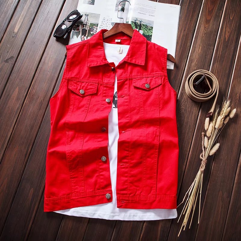 Korean Style Sleeveless Casual Denim Vest