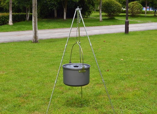 Camping campfire tripod