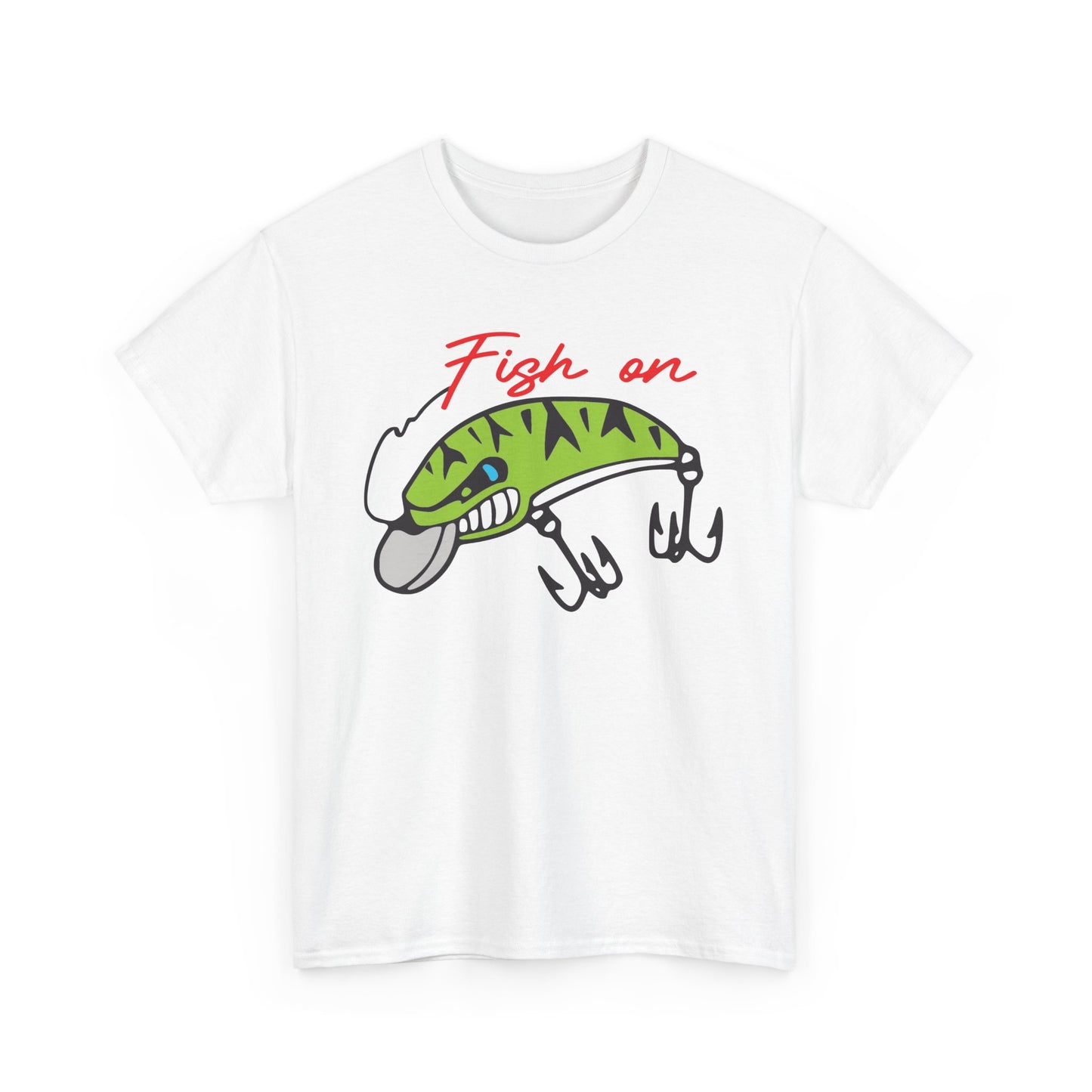 Fish on Lure Heavy Cotton T-Shirt