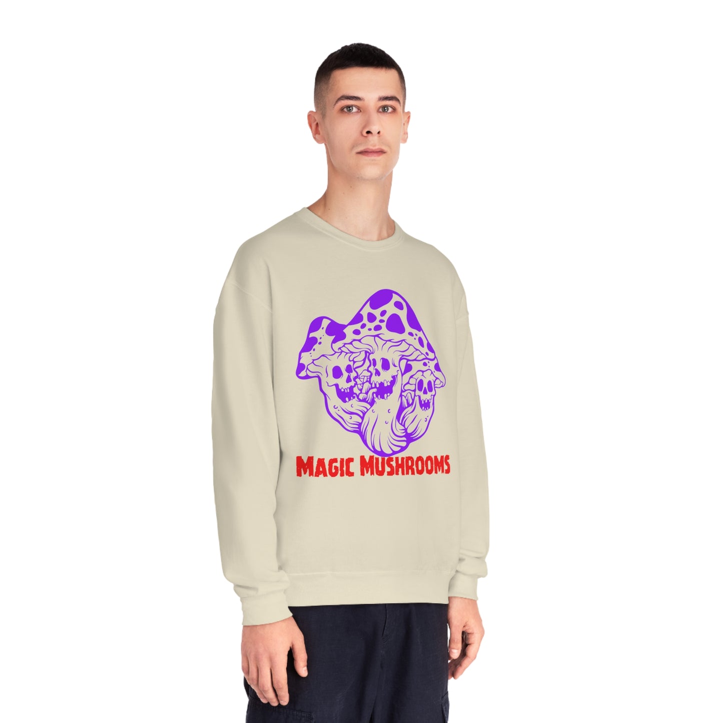 Magic Mushrooms, Unisex NuBlend® Crewneck Sweatshirt