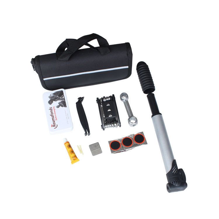 Bicycle repair tool set