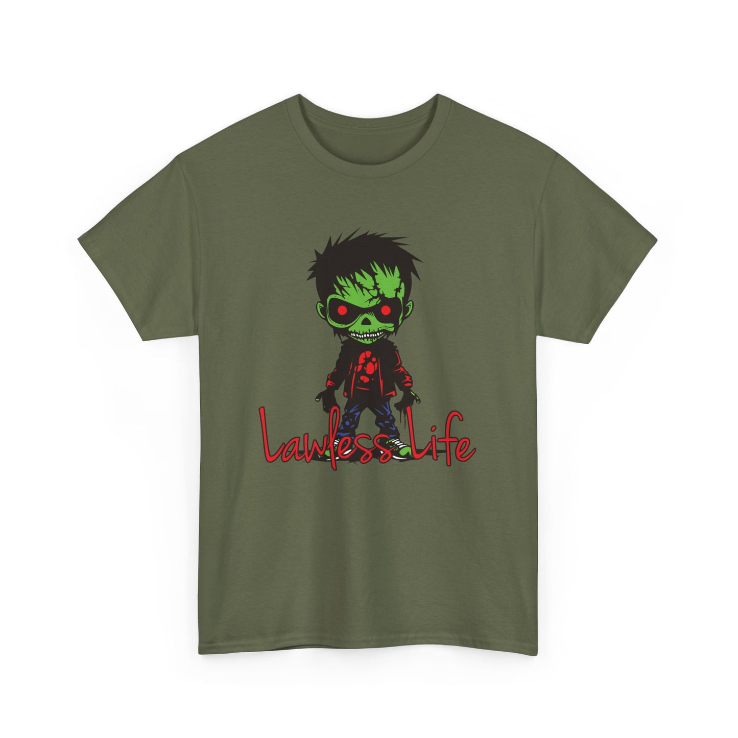 Lawless Life Zombie. Heavy Cotton T-Shirt