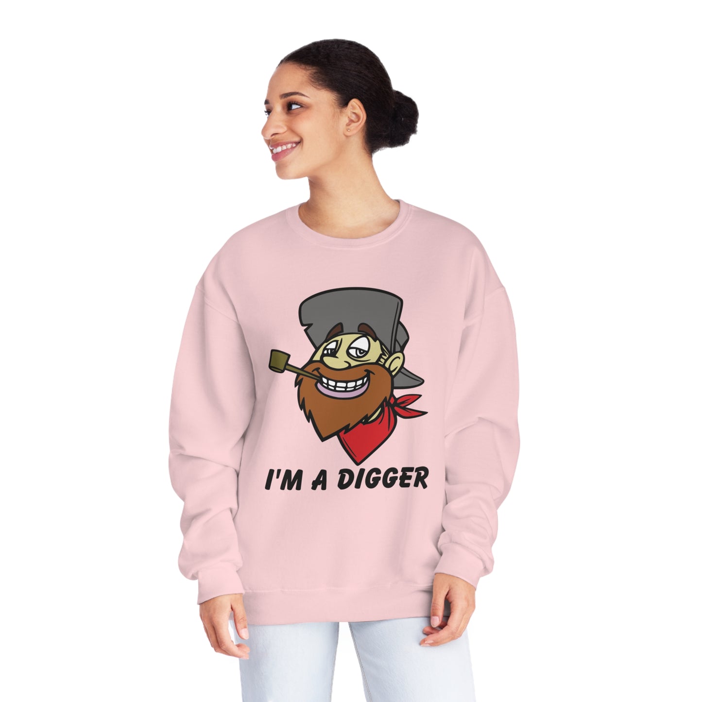 I'M a Digger, Unisex NuBlend® Crewneck Sweatshirt