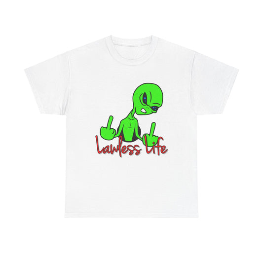 Lawless Life Alien. Heavy Cotton T-Shirt