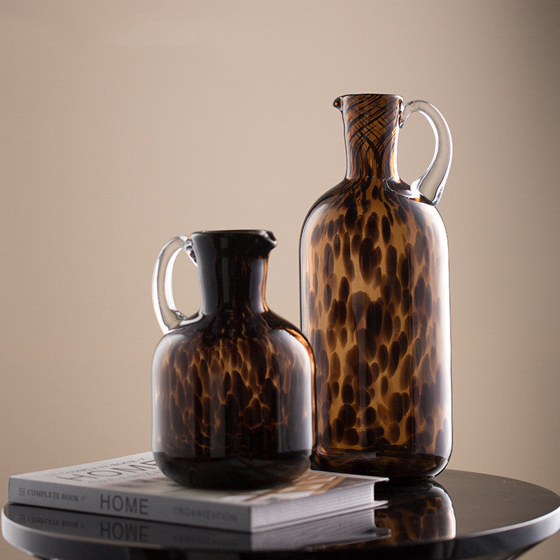 Tortoiseshell Glass Vase Decoration