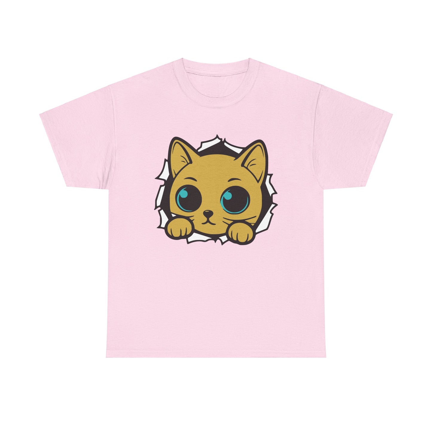 Breaking out Cat. Heavy Cotton T-Shirt