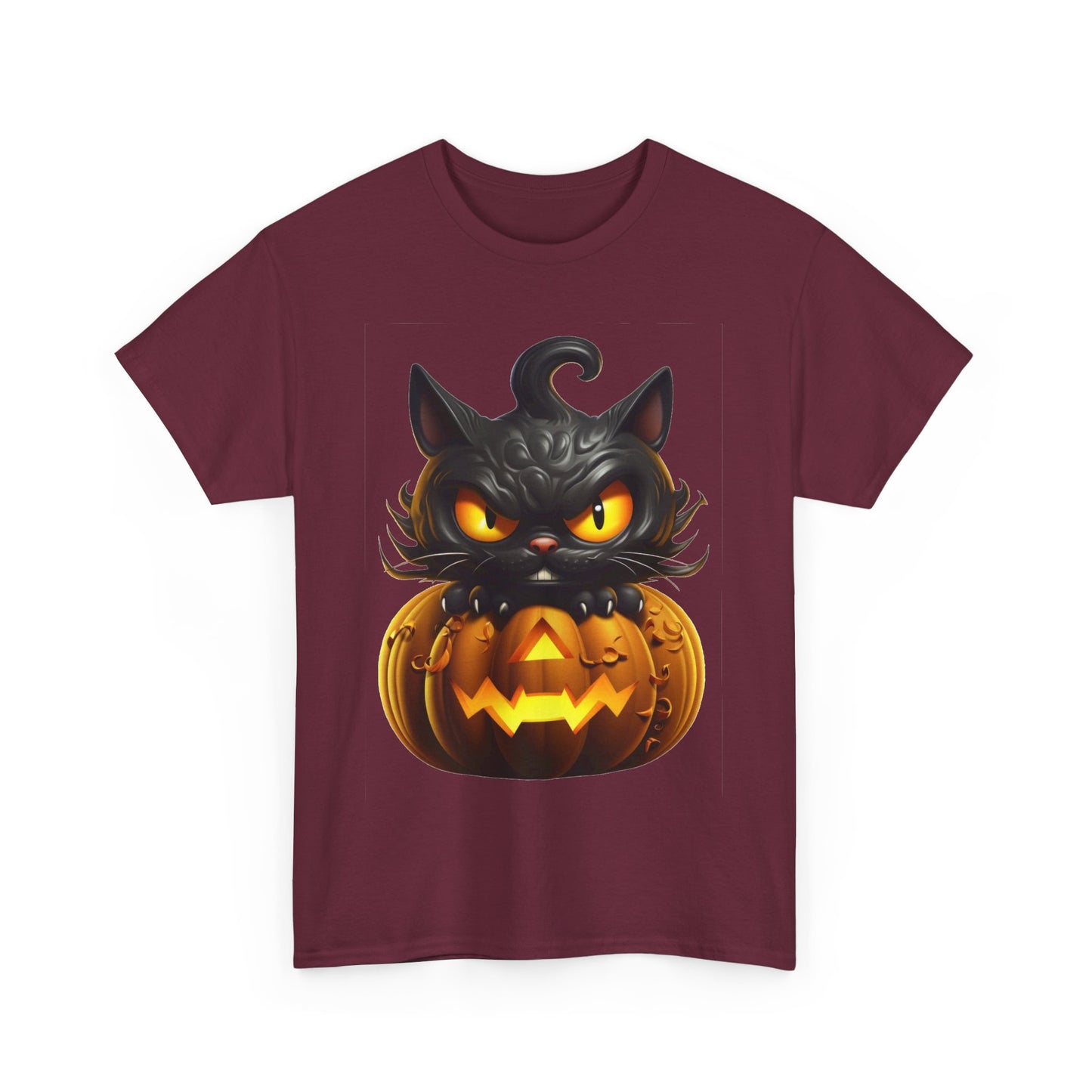 Halloween Kitty. Heavy Cotton T-Shirt