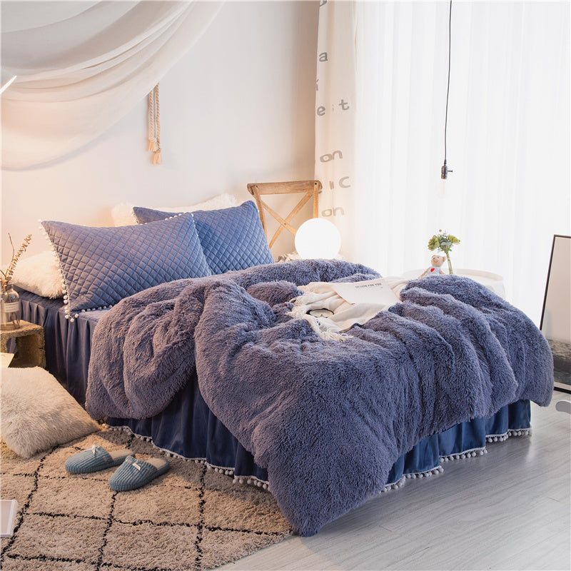 Korean mink velvet bedding set