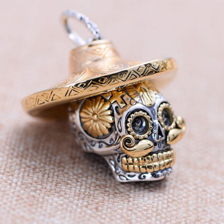 Mexican Skull Necklace