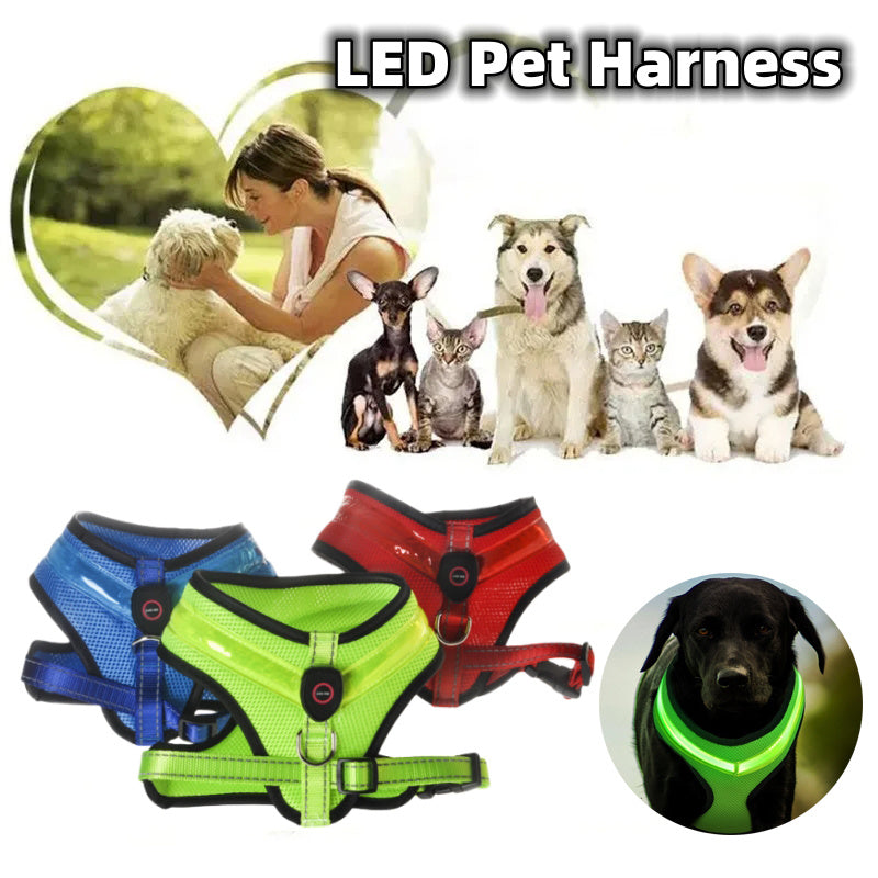 LED Luminous Dog Harness