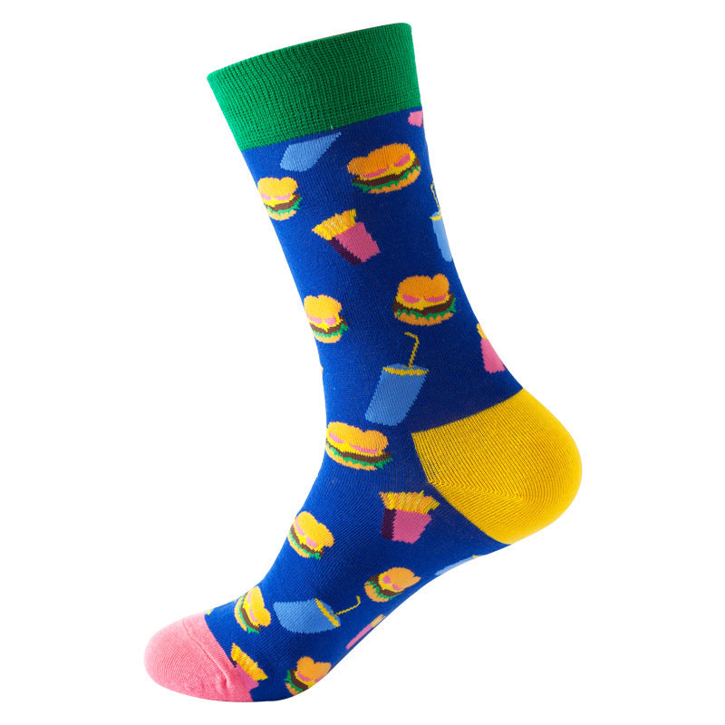 Mid Calf Fashion Trendy Socks