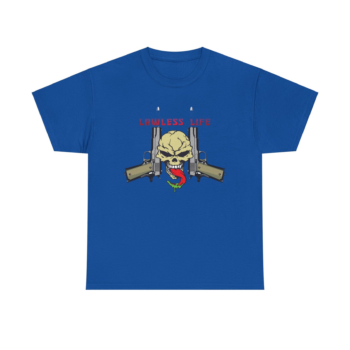 Lawless Life Pistols. Heavy Cotton T-Shirt