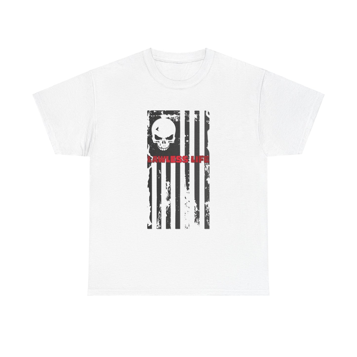 Lawless Life Flag. Heavy Cotton T-Shirt