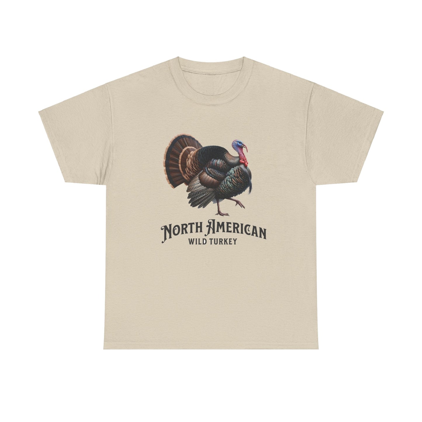 North American Wild Turkey. Heavy Cotton T-Shirt