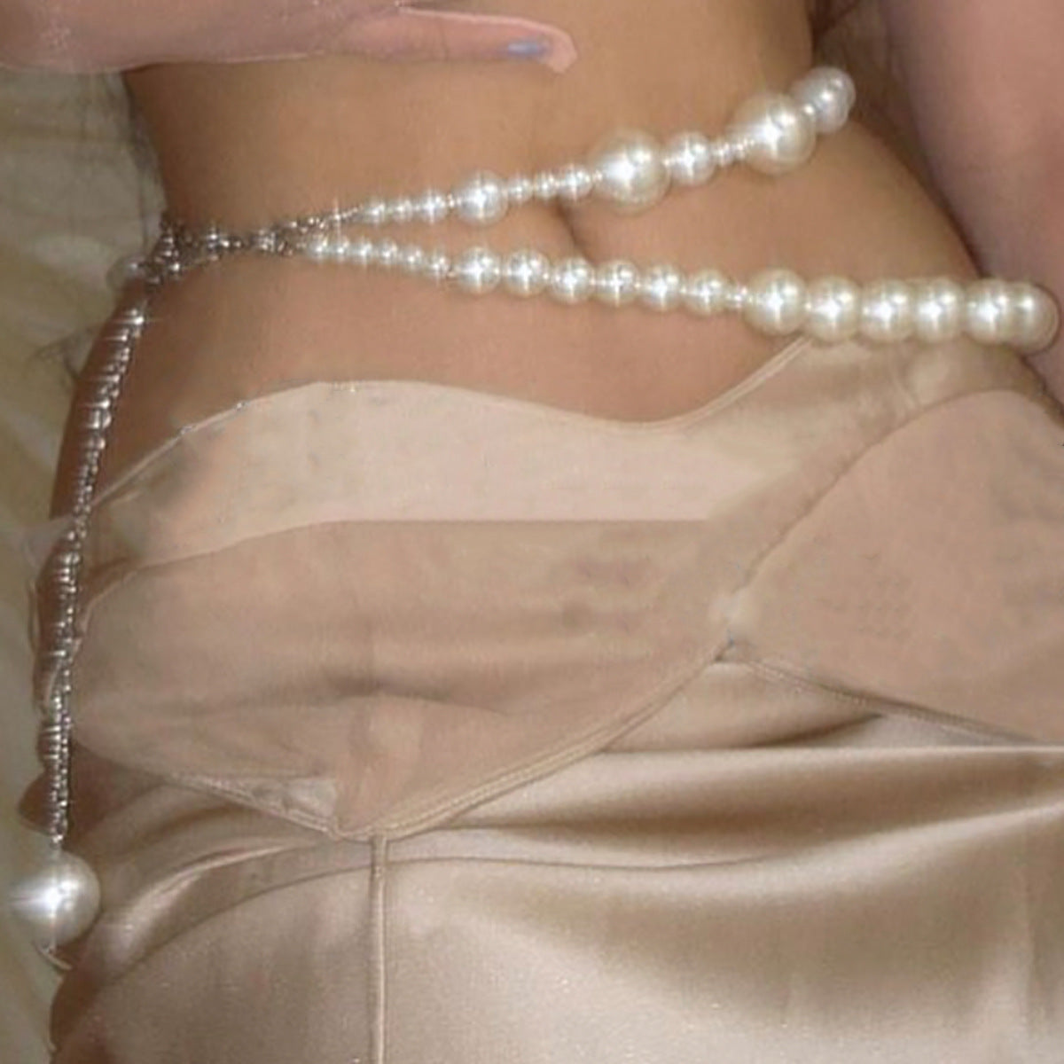 Pearl Tassel Body Chain