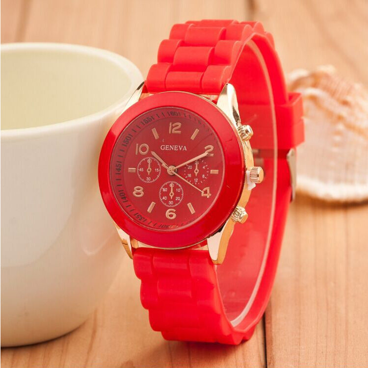 Geneva jelly silicone watch