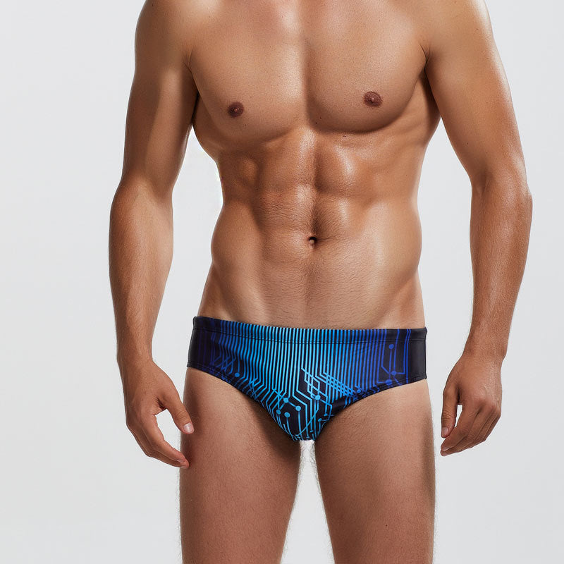 Men's Low-waist Tight, Quick-dry Swim Trunks