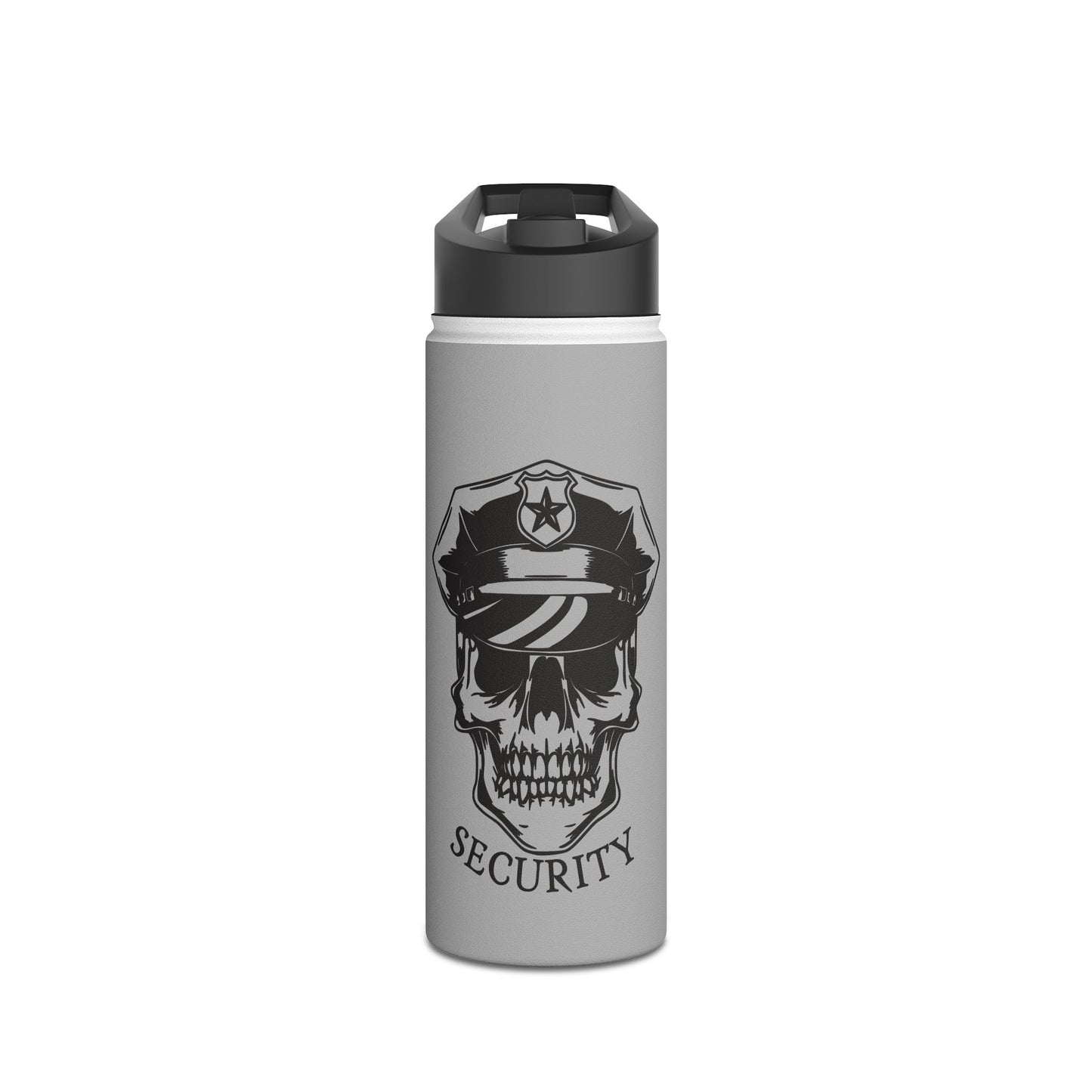 Security Skull. Stainless Steel Water Bottle