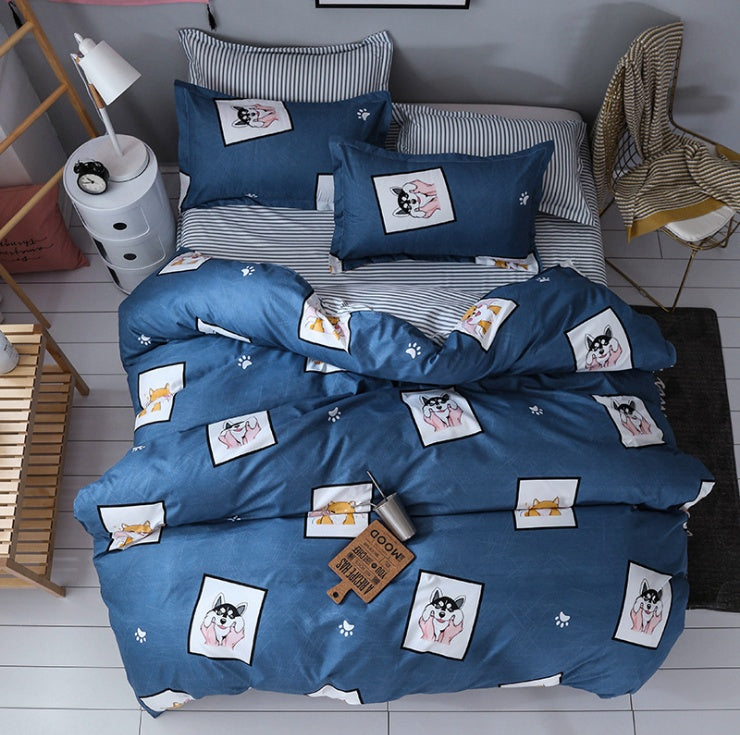 Trendy three-piece bedding set