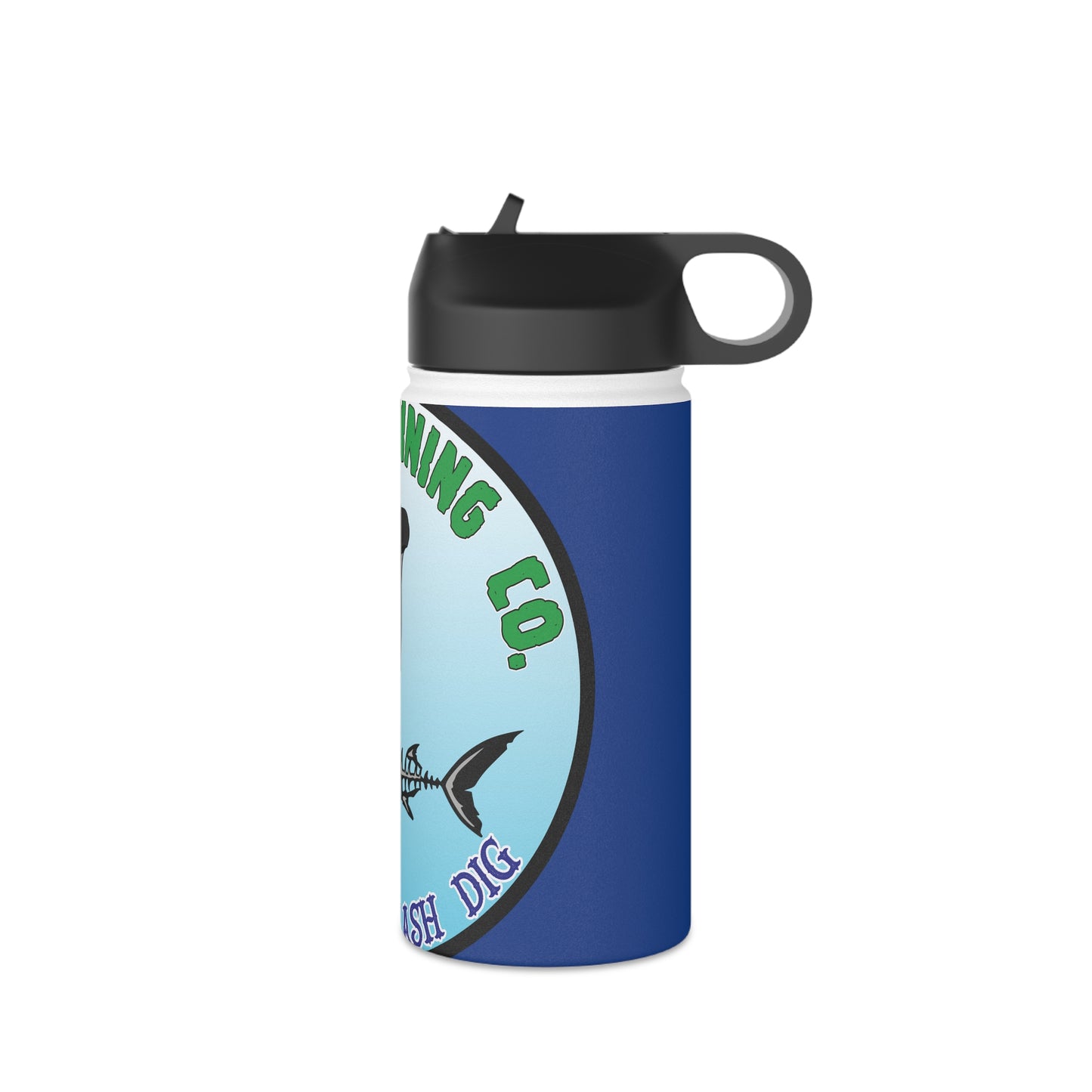 Oregon Mining Co. Shark Splash Dig. Stainless Steel Water Bottle