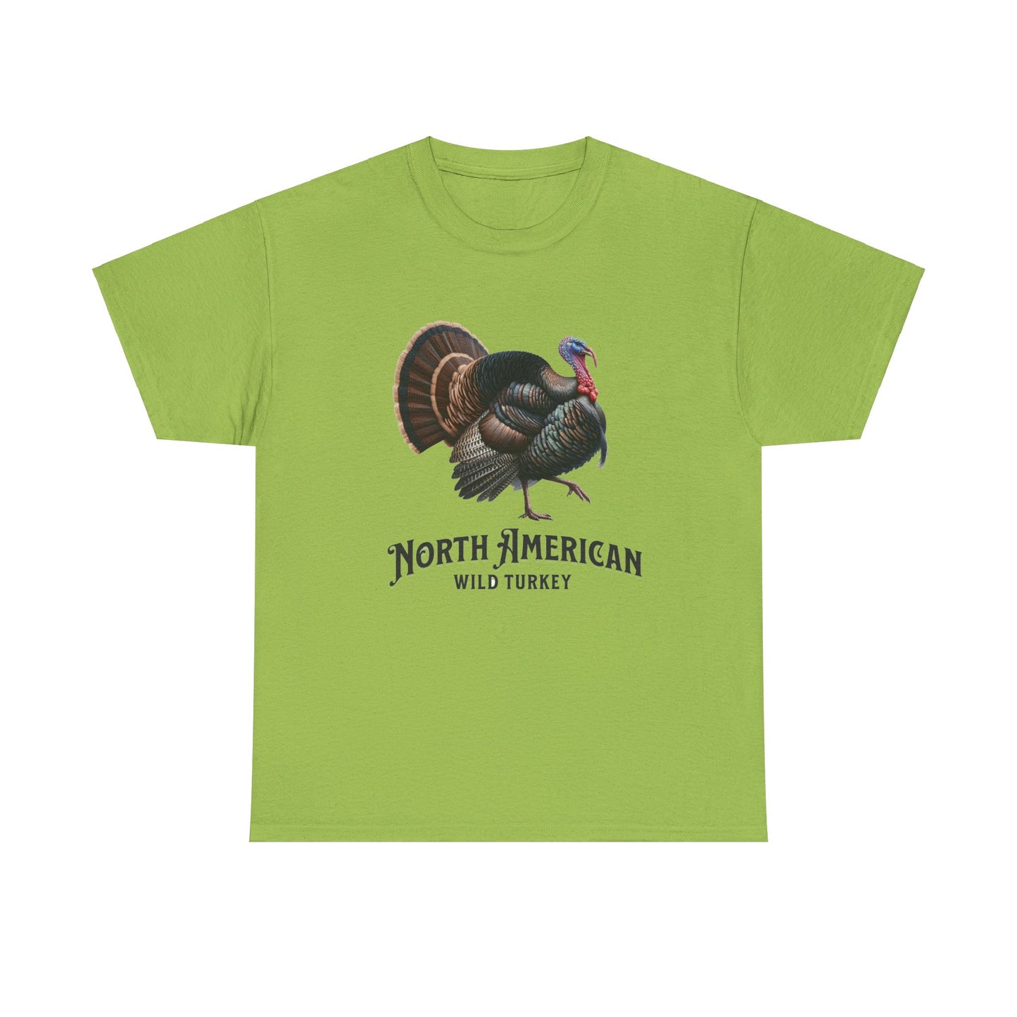 North American Wild Turkey. Heavy Cotton T-Shirt