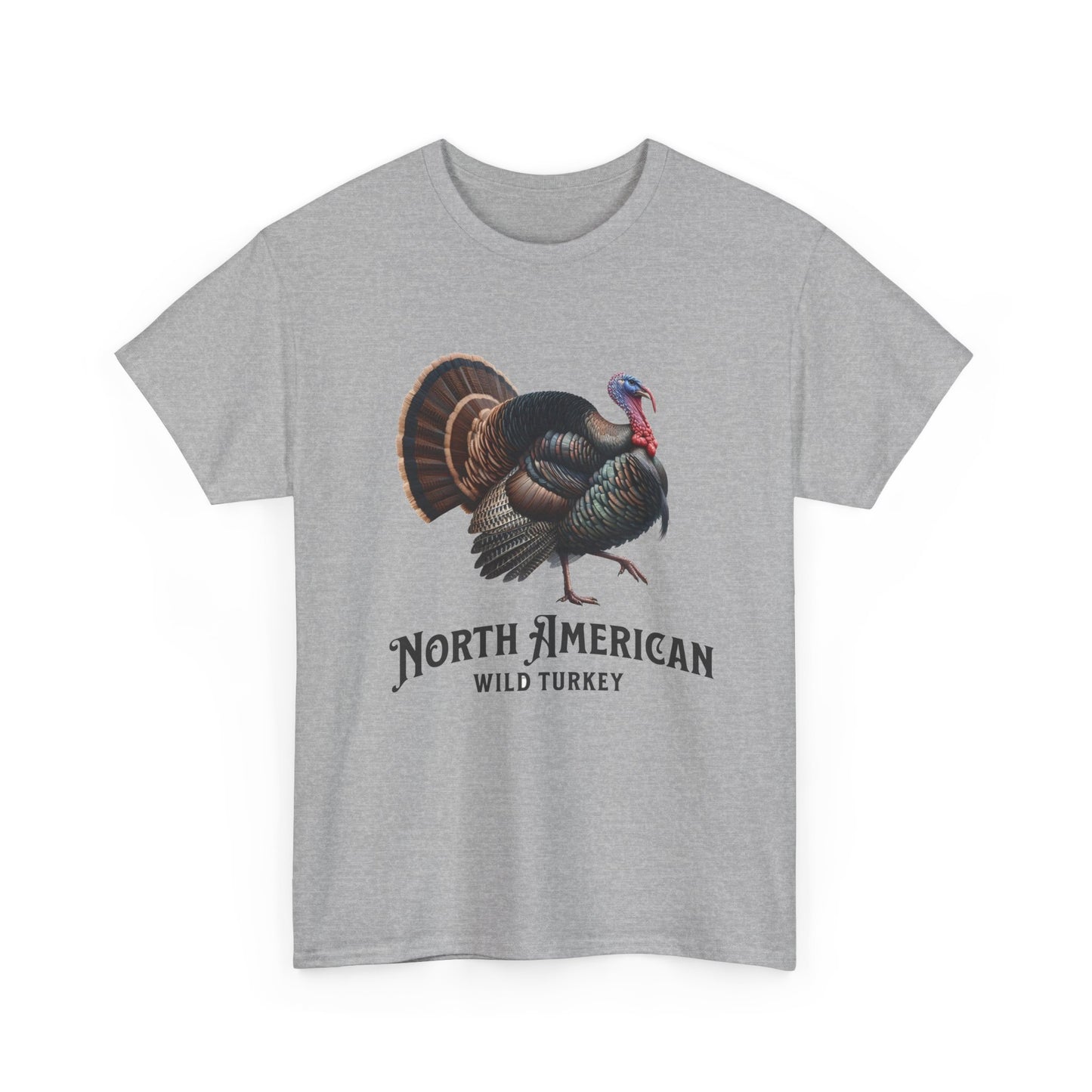 North American Wild Turkey. Heavy Cotton T-Shirt