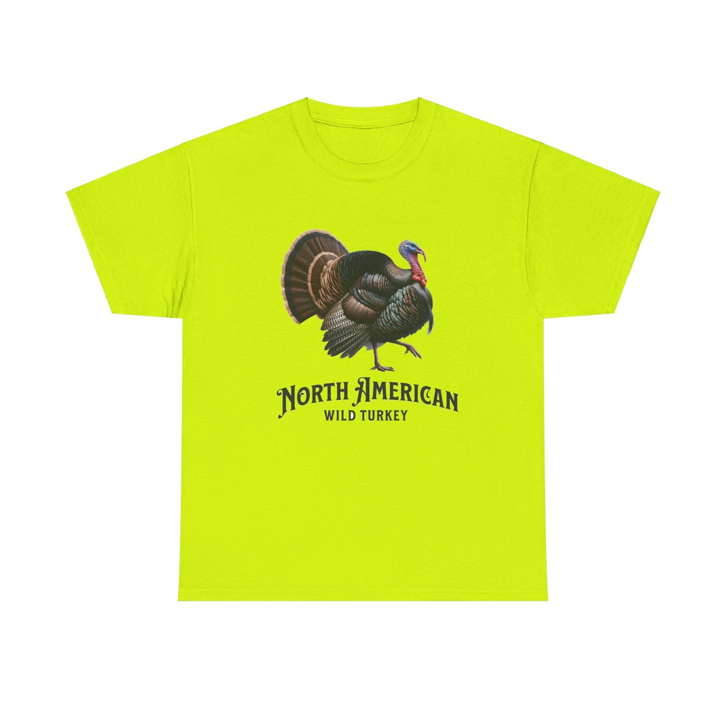 North American Wild Turkey. Heavy Cotton T-Shirt