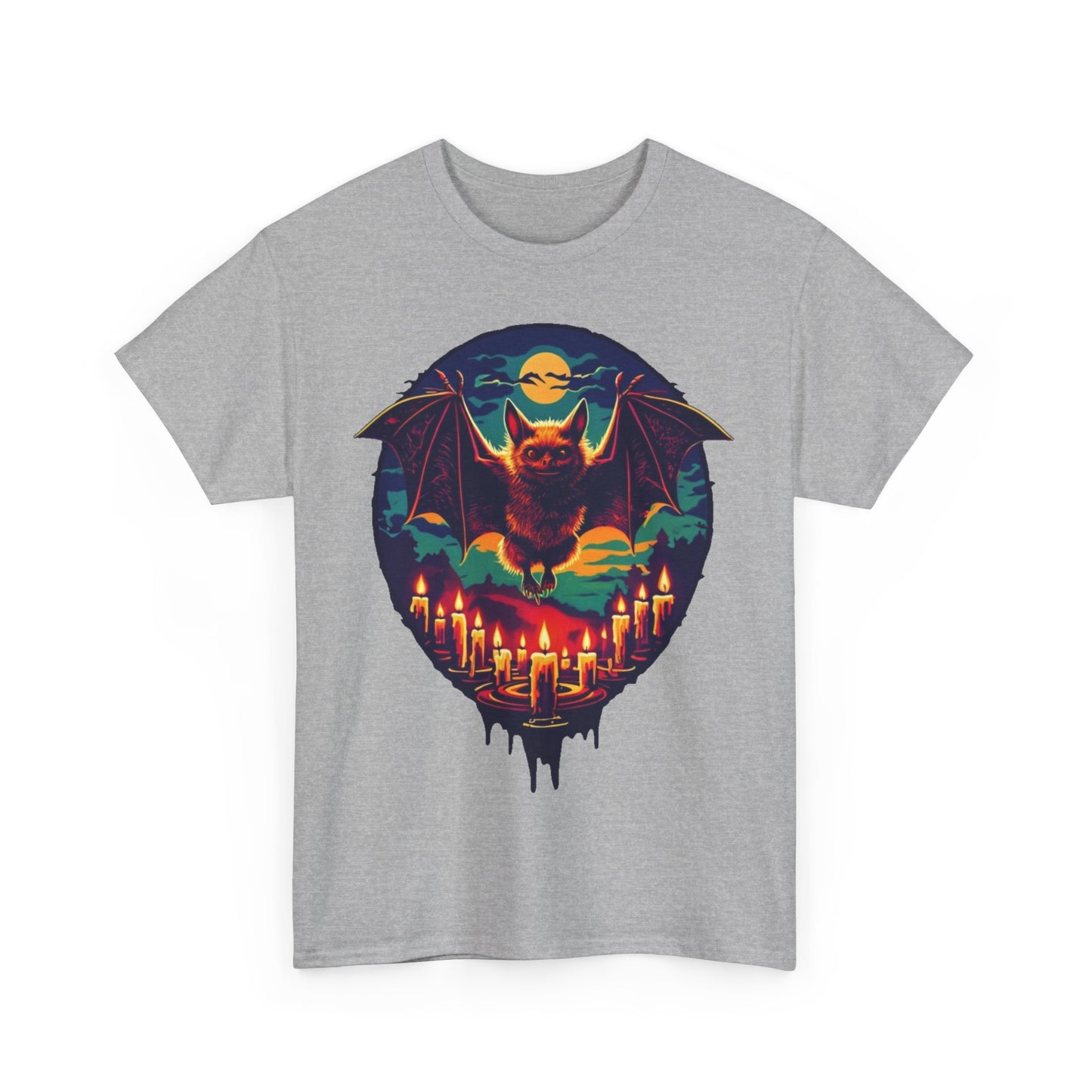 Spooky Bat. Heavy Cotton T-Shirt