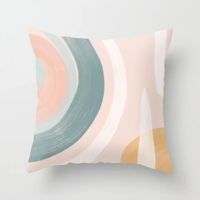 Abstraction Geometric Pillow Cover