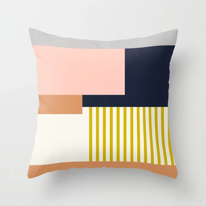 Abstraction Geometric Pillow Cover