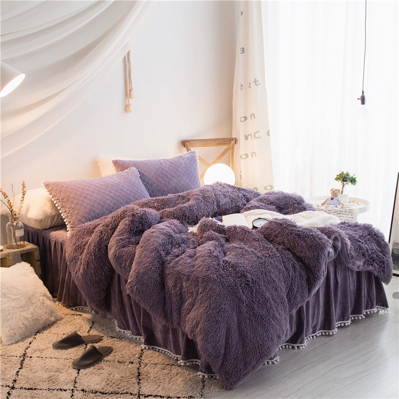 Korean mink velvet bedding set