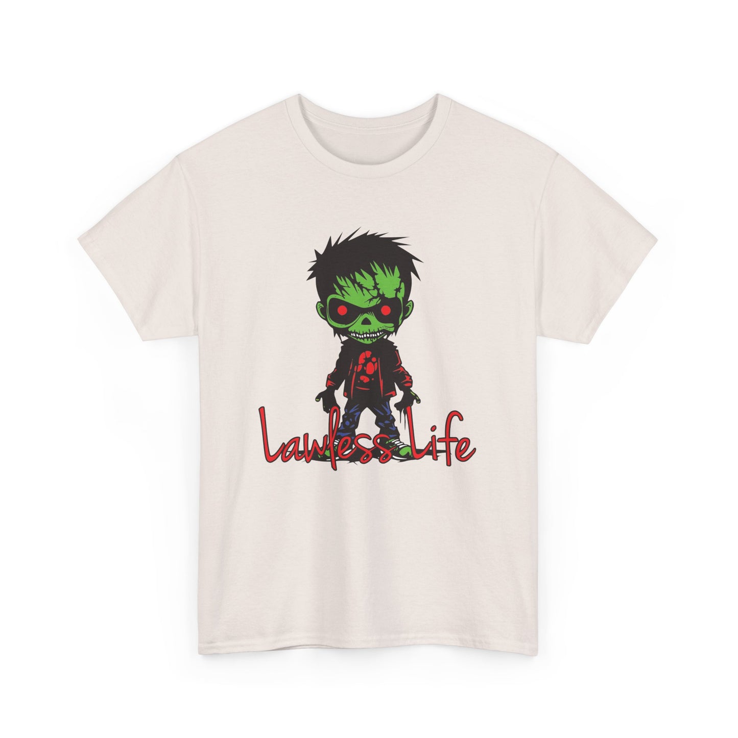 Lawless Life Zombie. Heavy Cotton T-Shirt