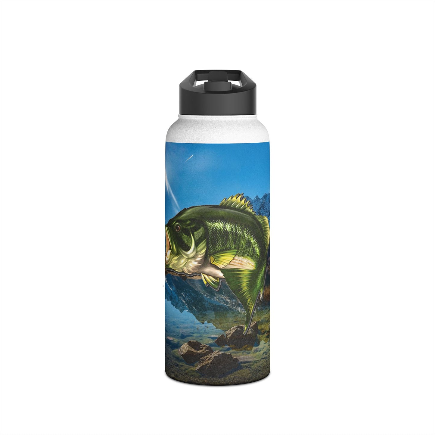 Bass Lake. Stainless Steel Water Bottle