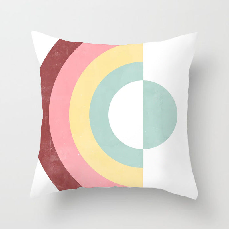 Abstraction Geometric Pillow Cover