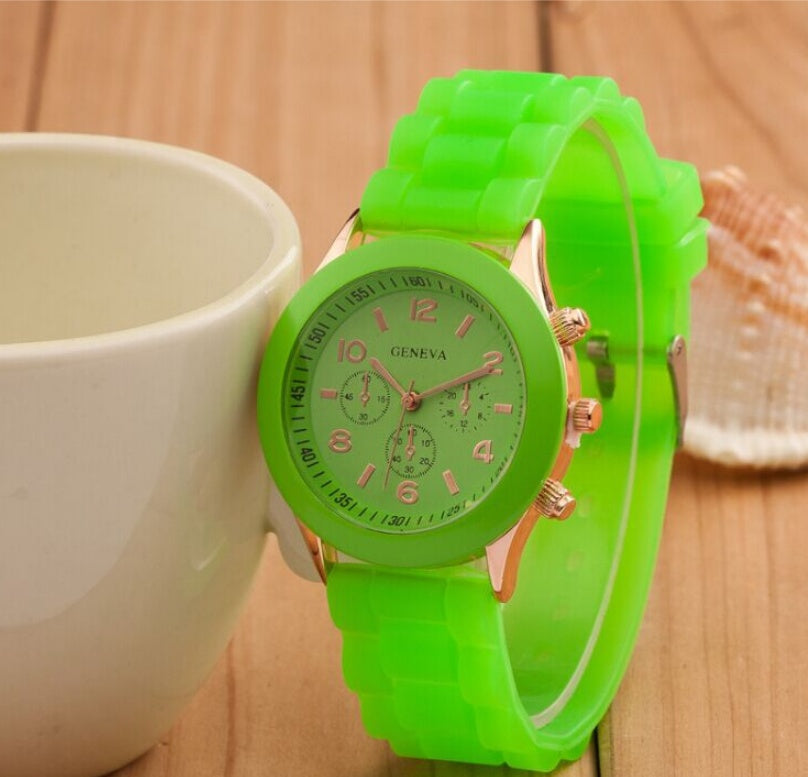 Geneva jelly silicone watch