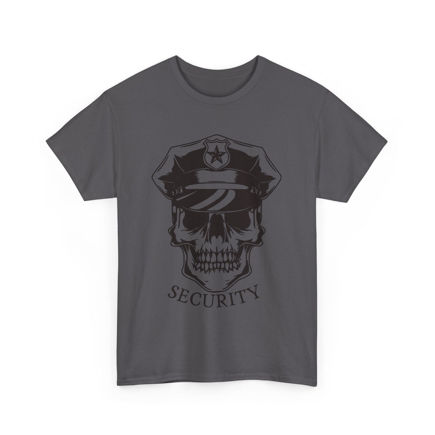 Security Skull. Heavy Cotton T-Shirt