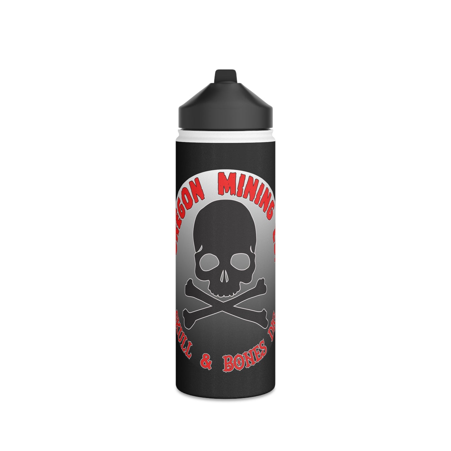 Oregon Mining Co. Skull & Bones Dig. Stainless Steel Water Bottle