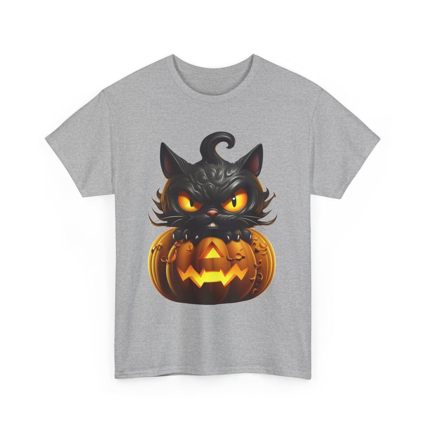 Halloween Kitty. Heavy Cotton T-Shirt