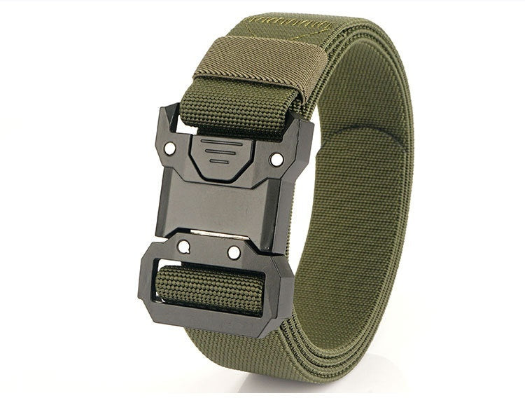 Tactical Quick Release Buckle Braided Elastic Belt