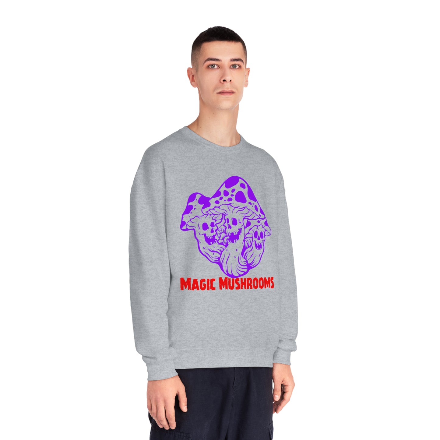 Magic Mushrooms, Unisex NuBlend® Crewneck Sweatshirt