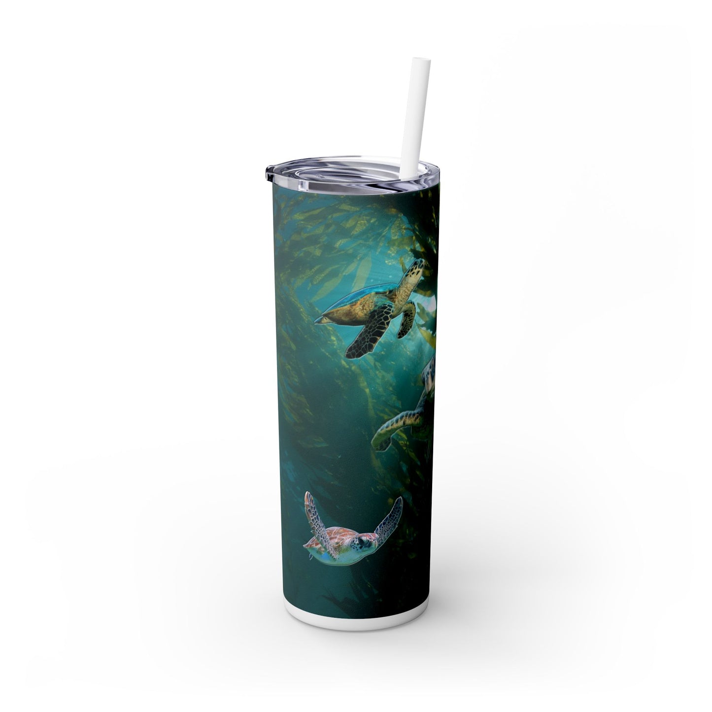 Sea Turtles. 20oz Skinny Tumbler with Straw