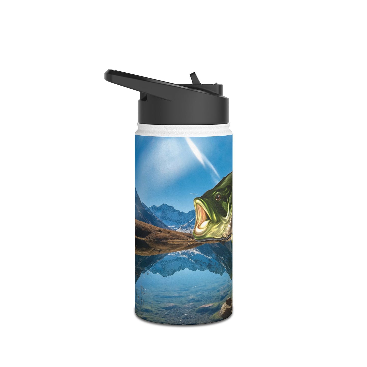 Bass Lake. Stainless Steel Water Bottle