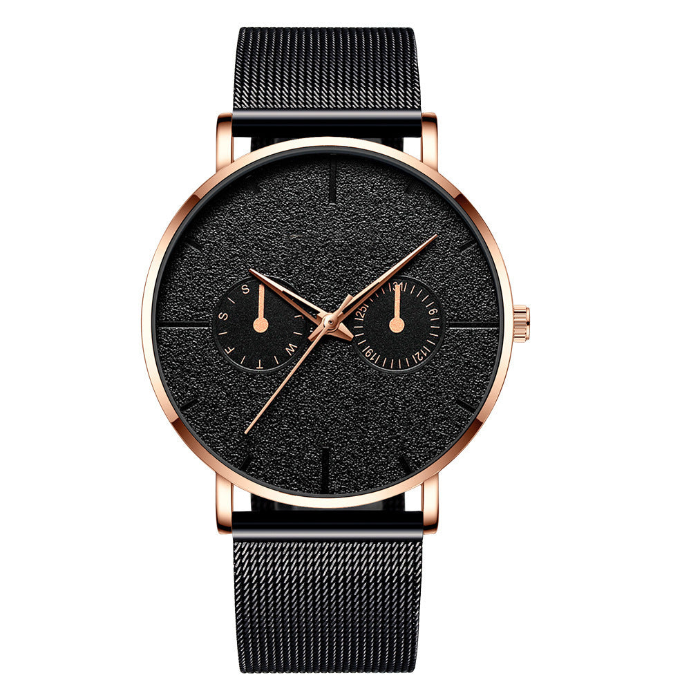 Sleek Men's Mesh Band Watch