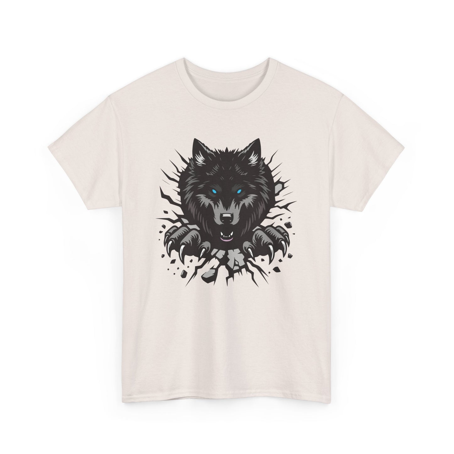 Breaking Out Wolf. Heavy Cotton T-Shirt