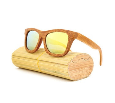 Multicolor Bamboo Sunglasses