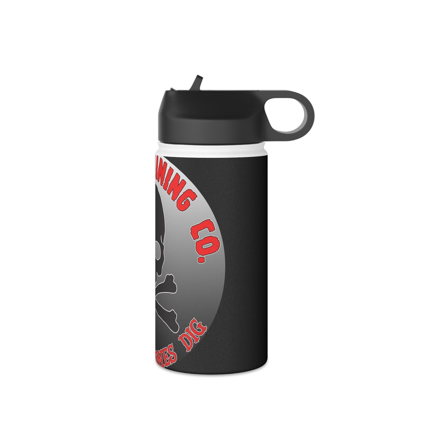 Oregon Mining Co. Skull & Bones Dig. Stainless Steel Water Bottle