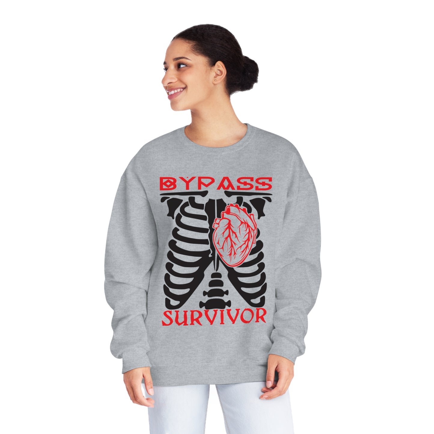 Heart Bypass Survivor., Unisex NuBlend® Crewneck Sweatshirt