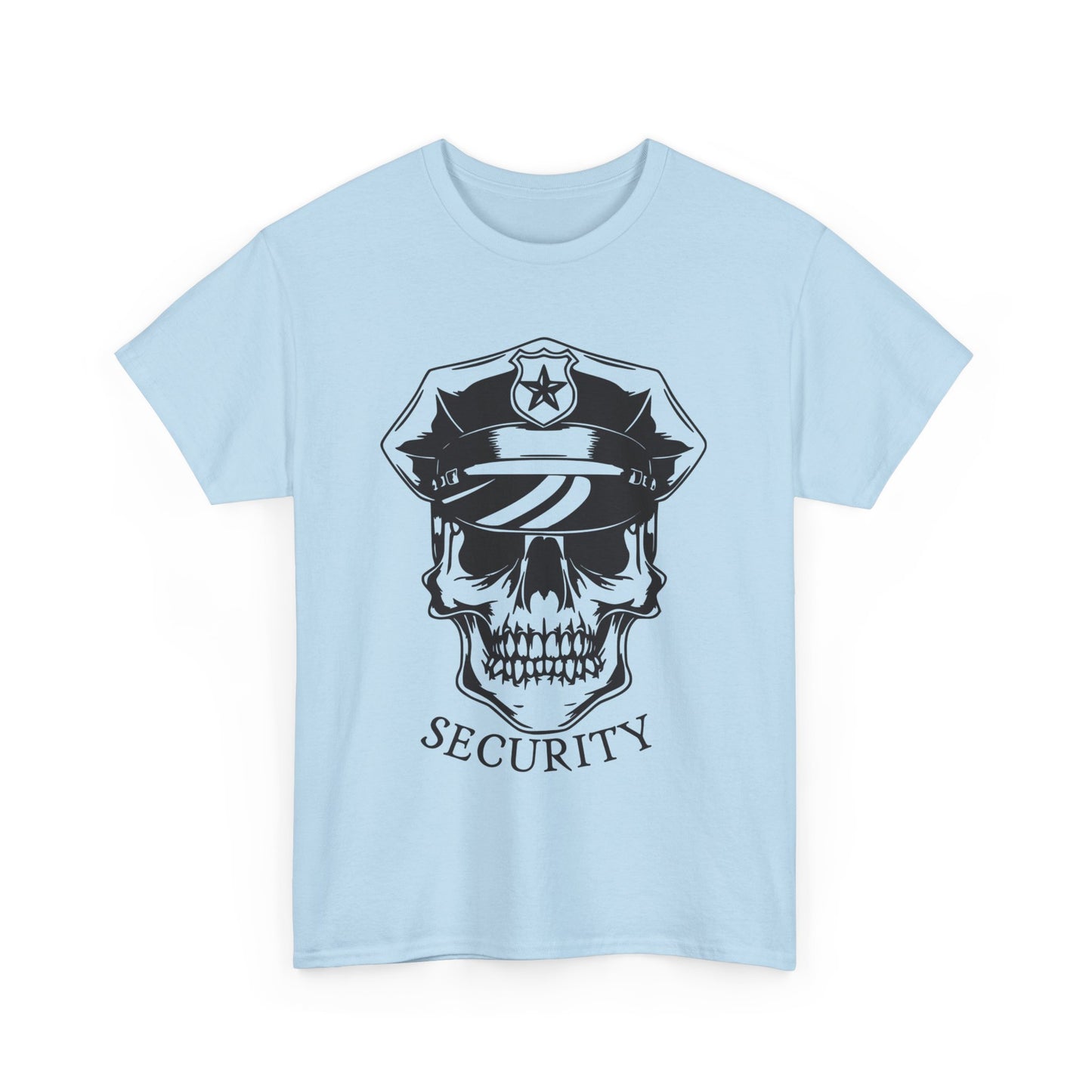 Security Skull. Heavy Cotton T-Shirt