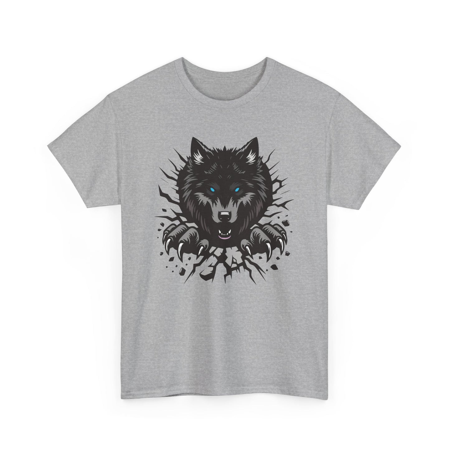 Breaking Out Wolf. Heavy Cotton T-Shirt