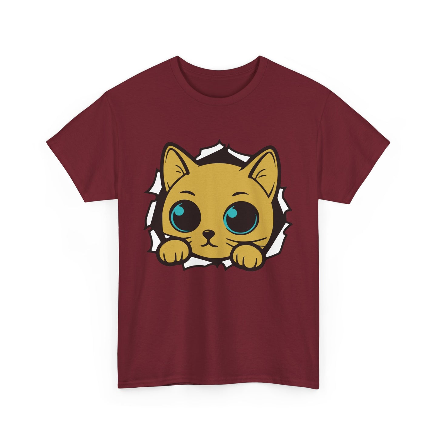 Breaking out Cat. Heavy Cotton T-Shirt